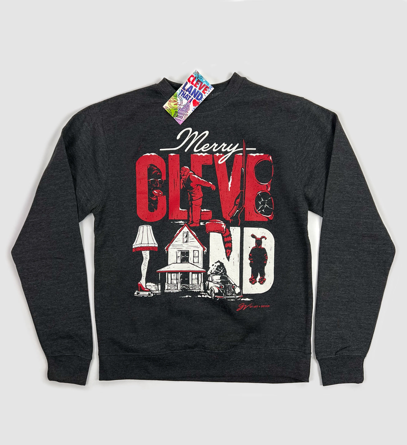 Merry Cleveland Story Crew Sweatshirt