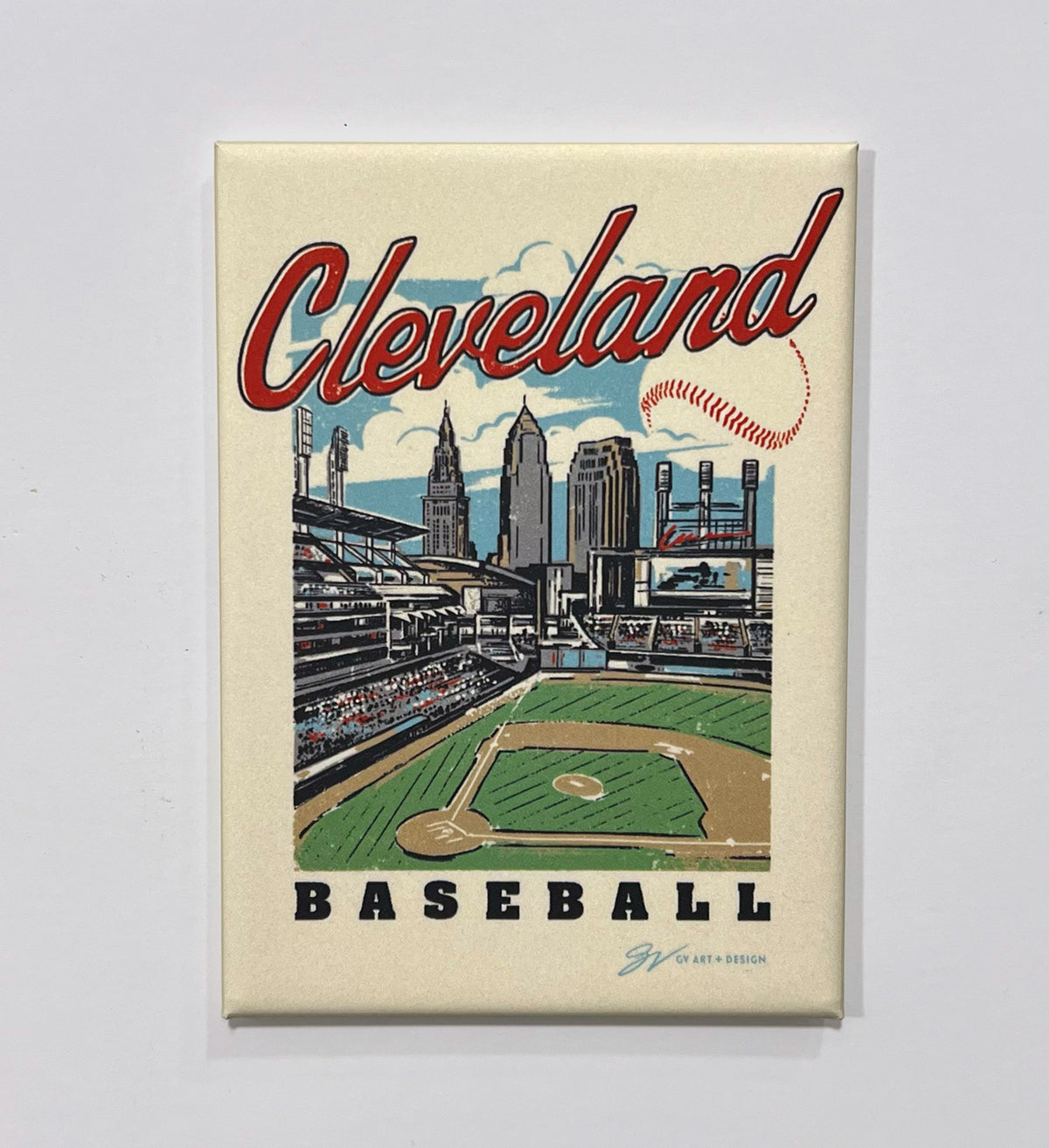 Cleveland Baseball Summer Magnet