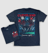 Cleveland Baseball Summer Nights Fireworks T shirt