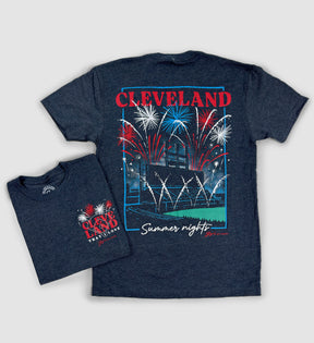 Cleveland Baseball Summer Nights Fireworks T shirt
