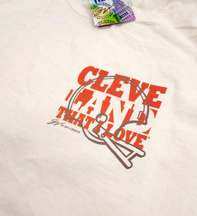 Cleveland That I Love Football Ivory T Shirt