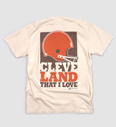 Cleveland That I Love Football Ivory T Shirt