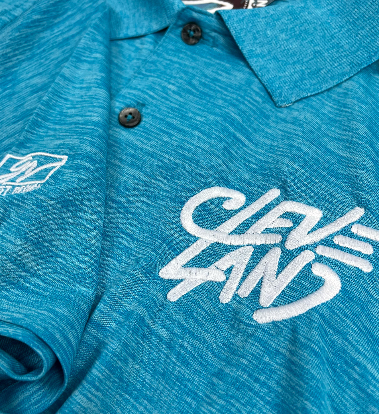 Aqua Cleveland Sketch Polo