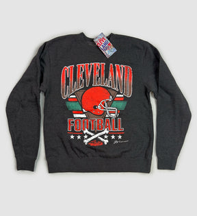Cleveland Football Vintage Fade Crew Sweatshirt