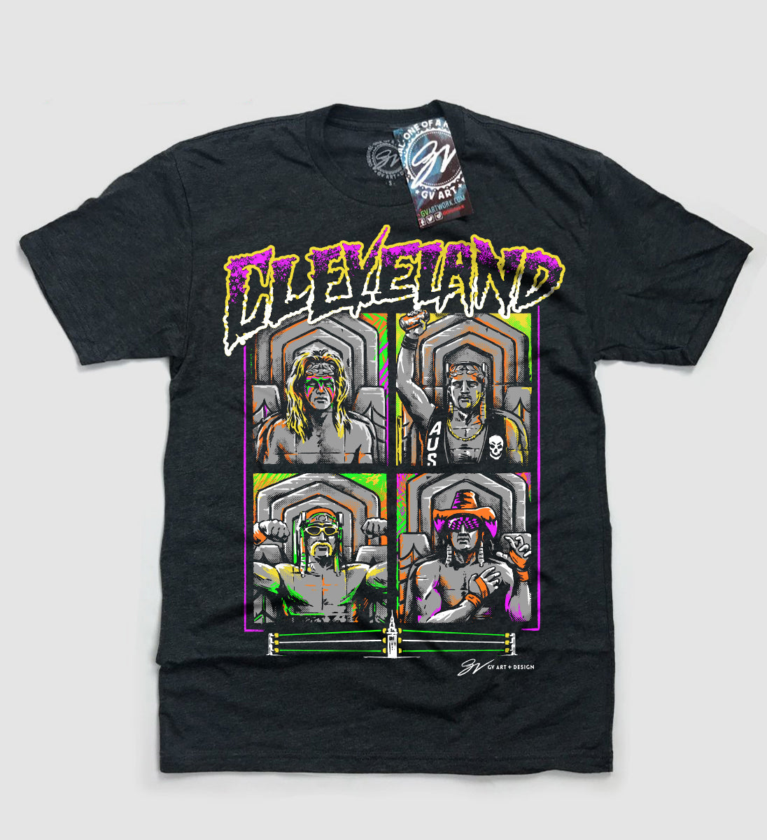 Cleveland Retro Wrestling Tshirt