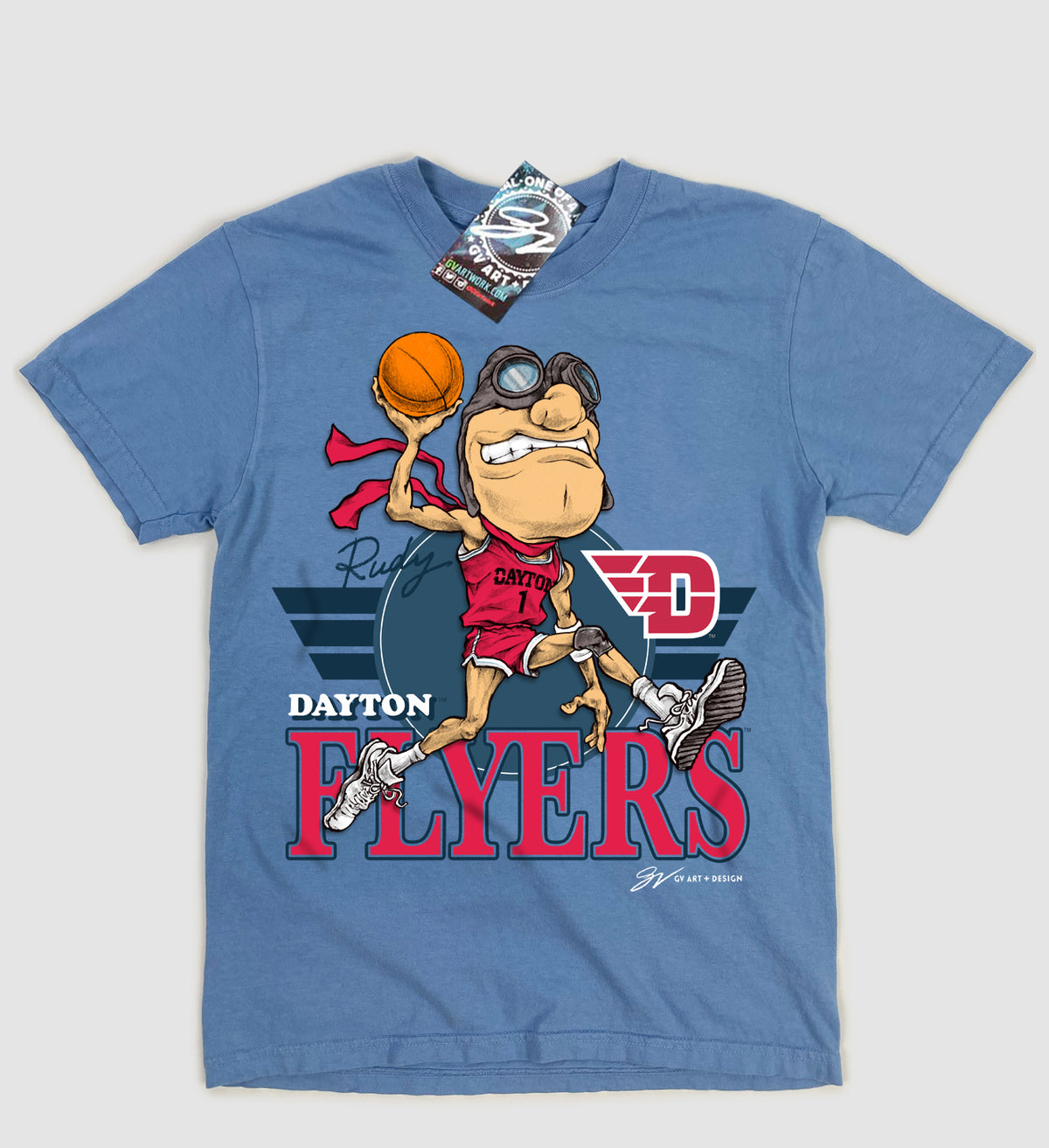 Rudy Flyer Retro T Shirt