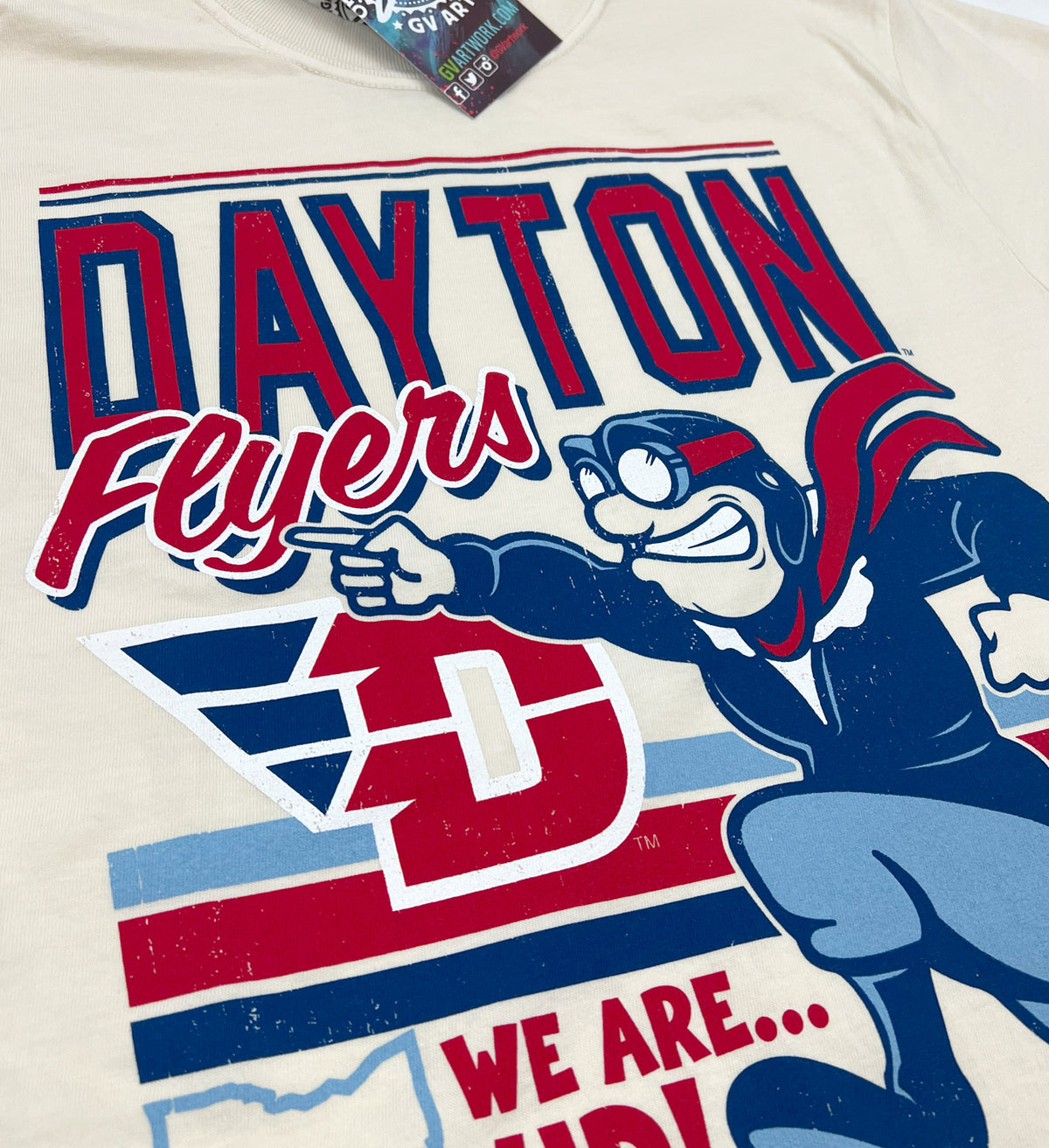 Dayton Flyers Retro Rudy T shirt