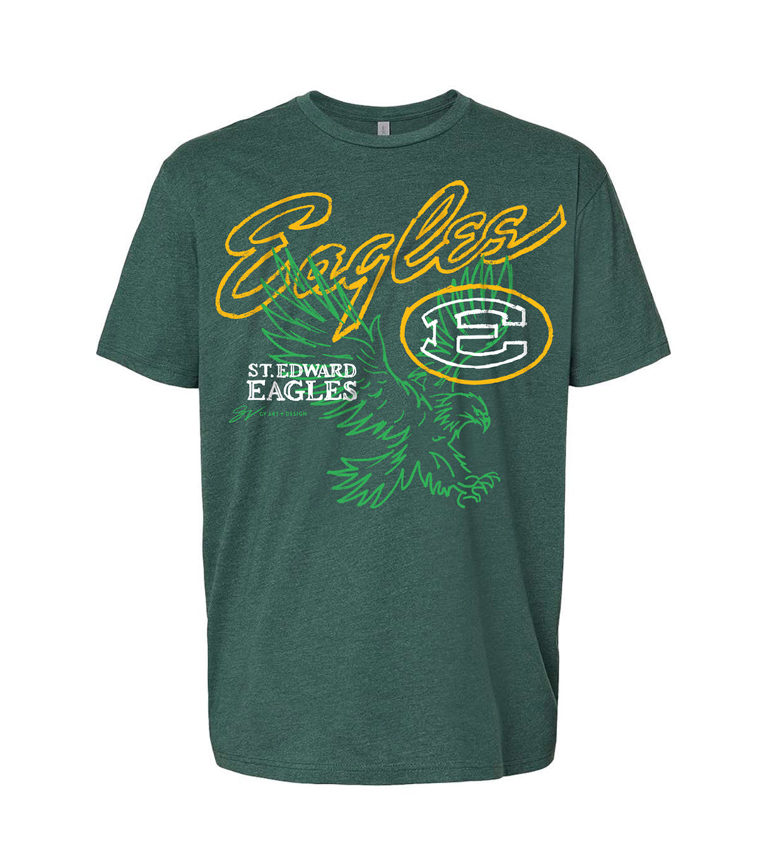 St. Edward Eagle Outline T shirt