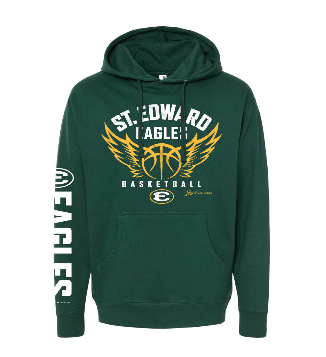 St. Edward Basketball Wings Hooded Sweatshirt