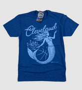 Cleveland Women's Basketball Royal Script T Shirt