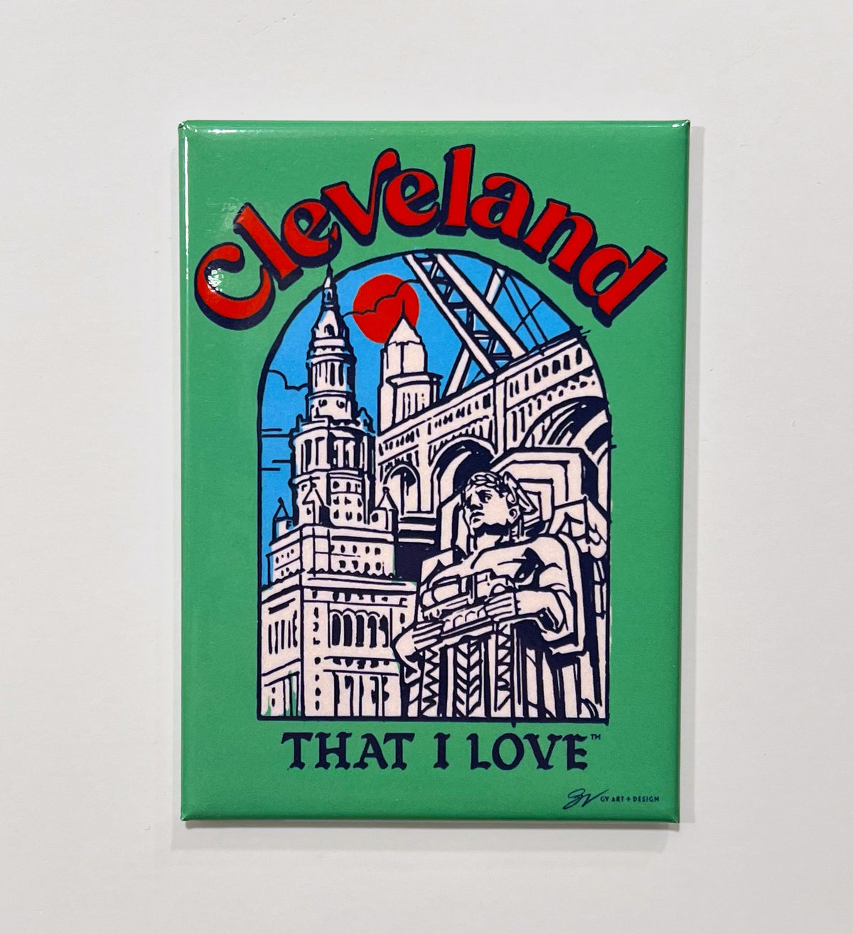 Mint Cleveland Artwork Magnet