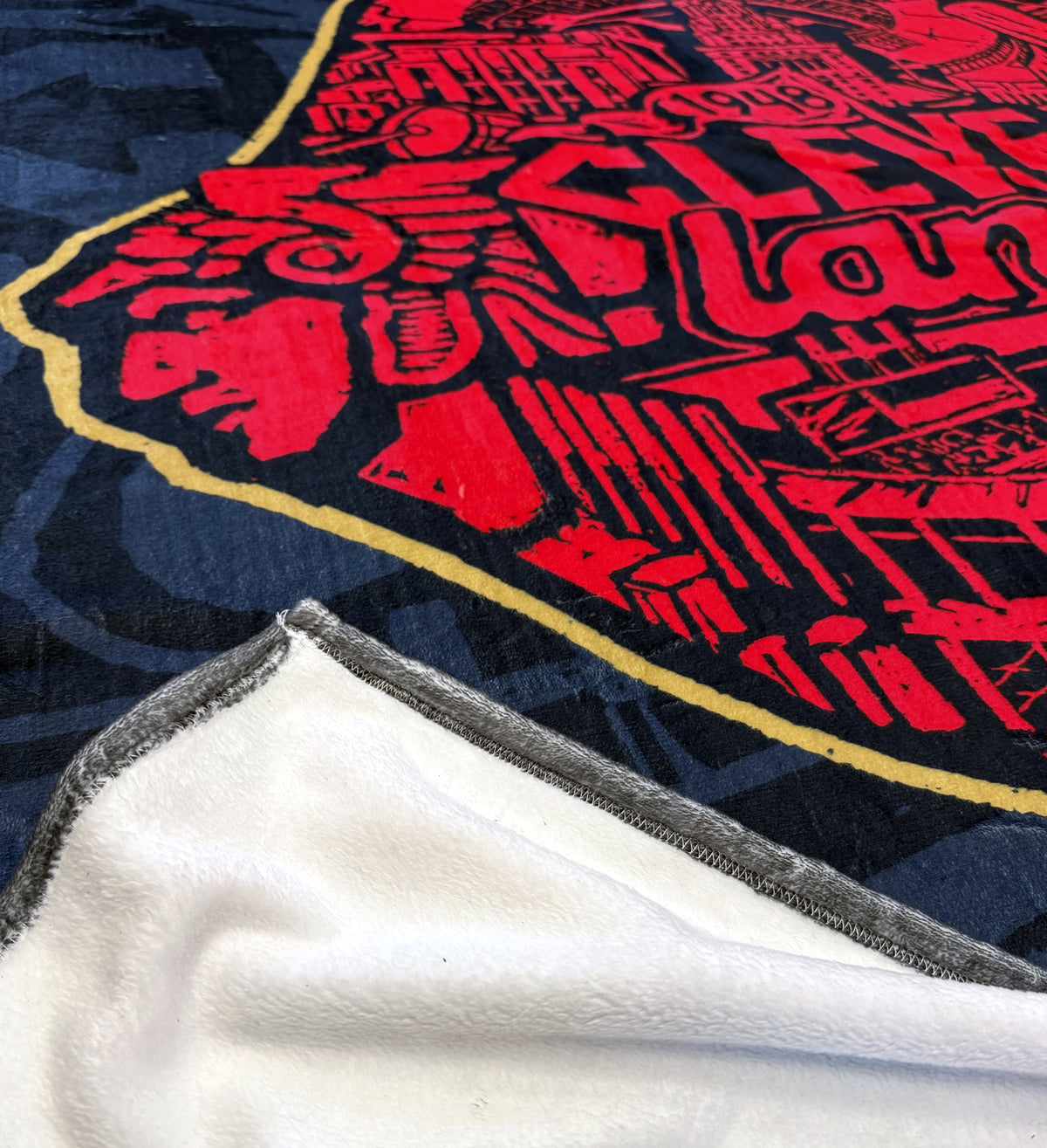 History of Cleveland Baseball Fleece Blanket