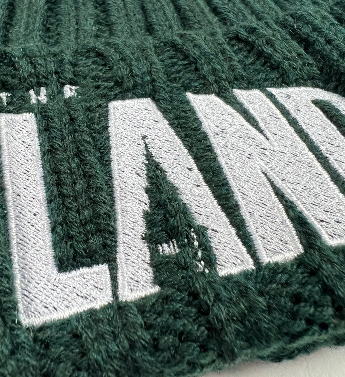 Green The Land Cable Winter Hat