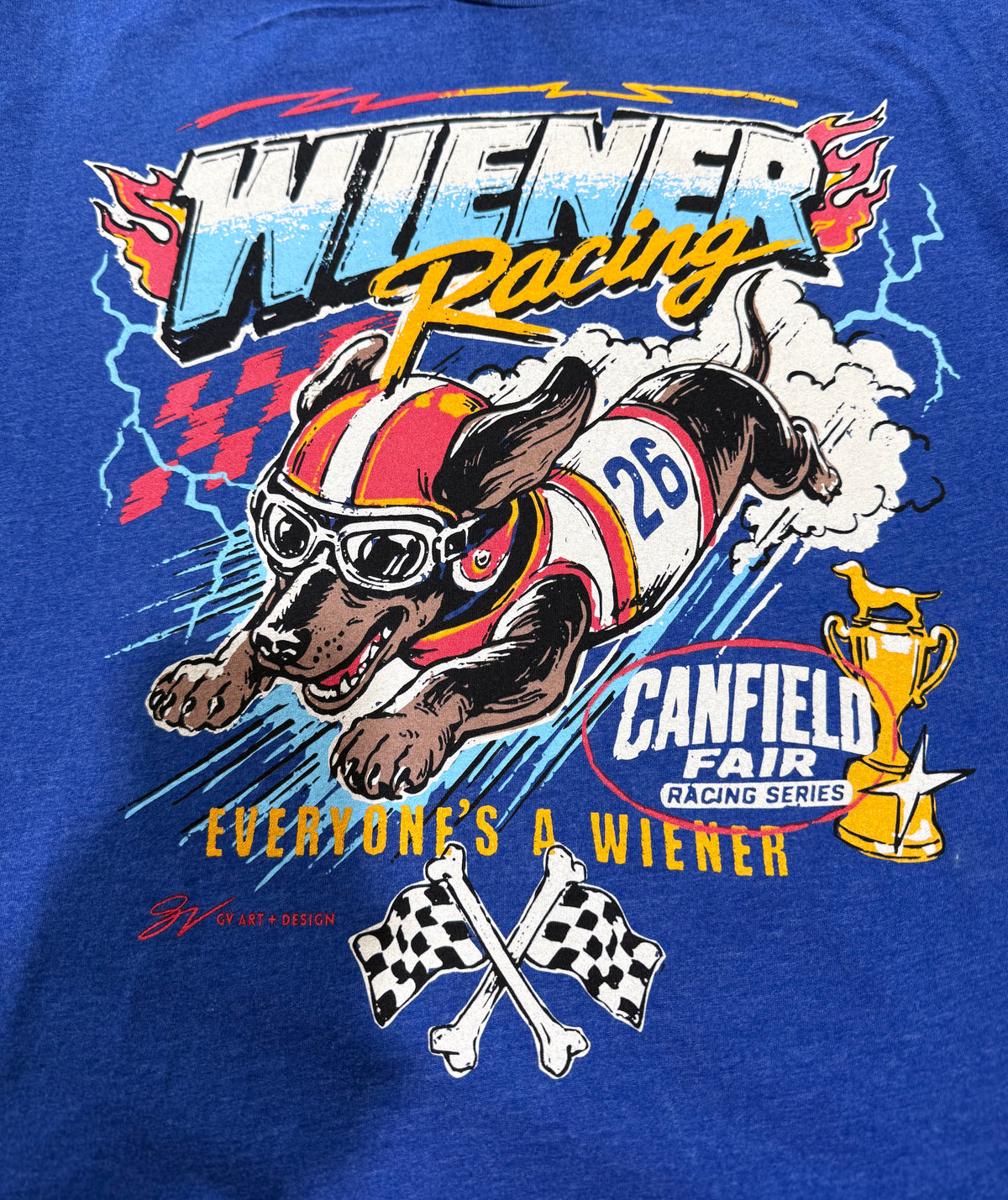 Kids Canfield Fair Wiener Dog Race T Shirt