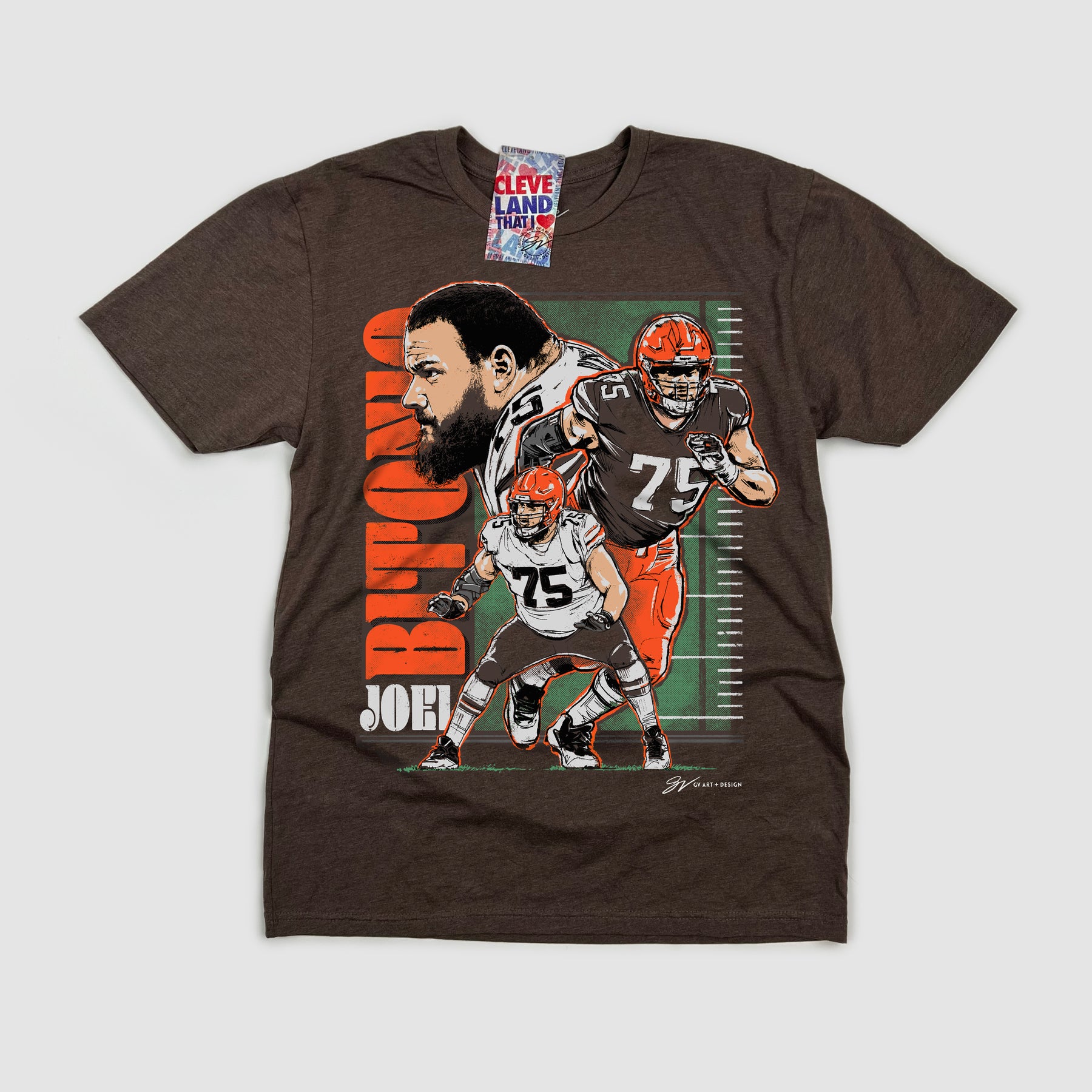 Joel Bitonio Artwork T shirt