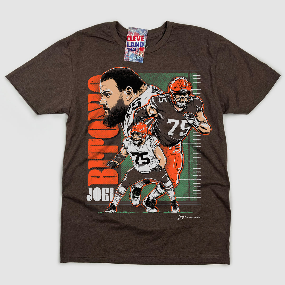Joel Bitonio Artwork T shirt