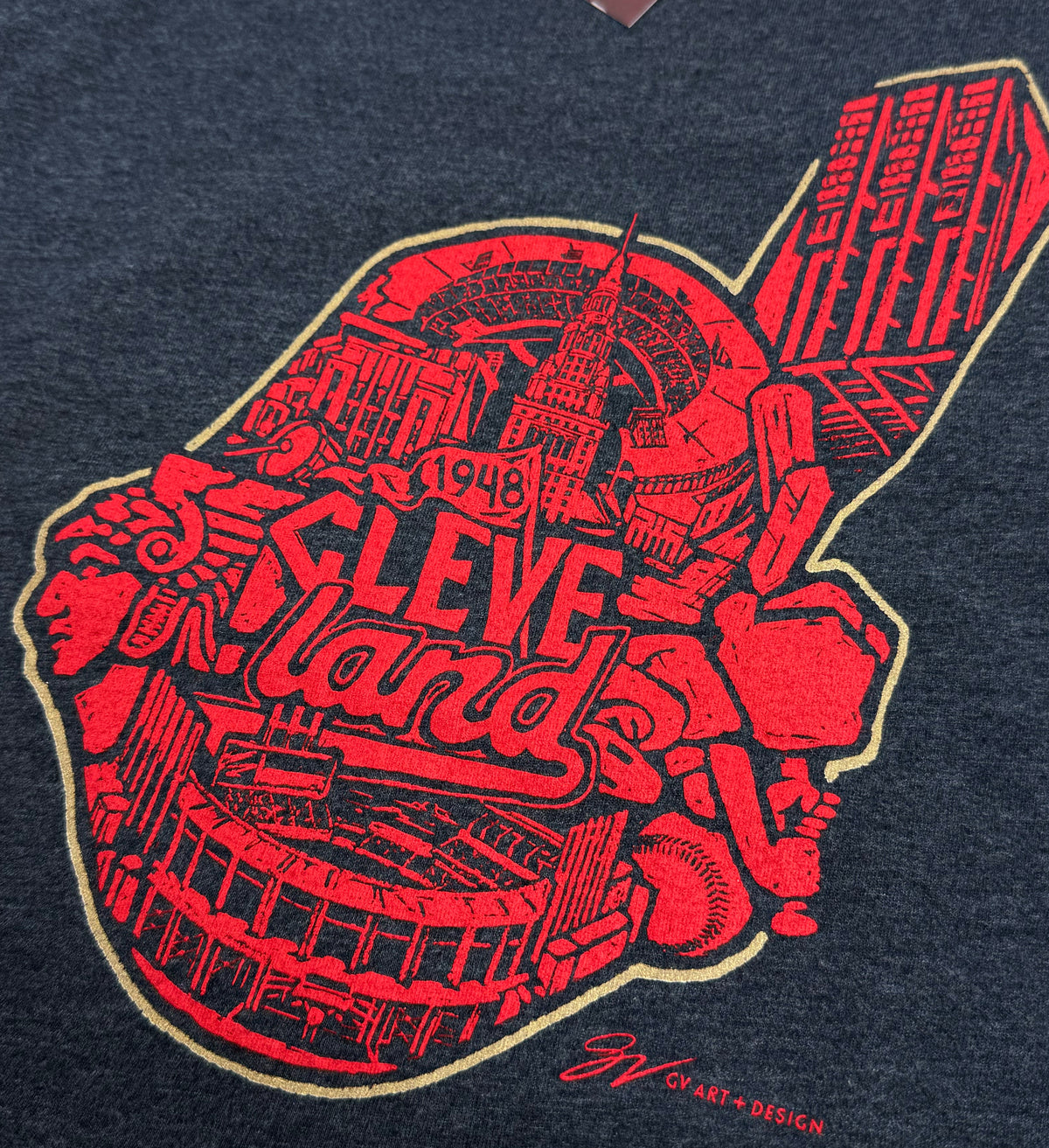Kids History of Cleveland Baseball T Shirt