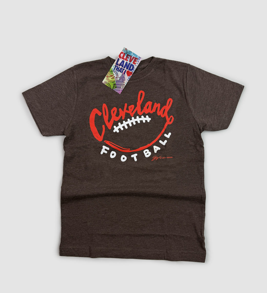Kids Cleveland Football Stitch T shirt