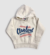 Kids Cleveland Baseball Stitch Hoodie