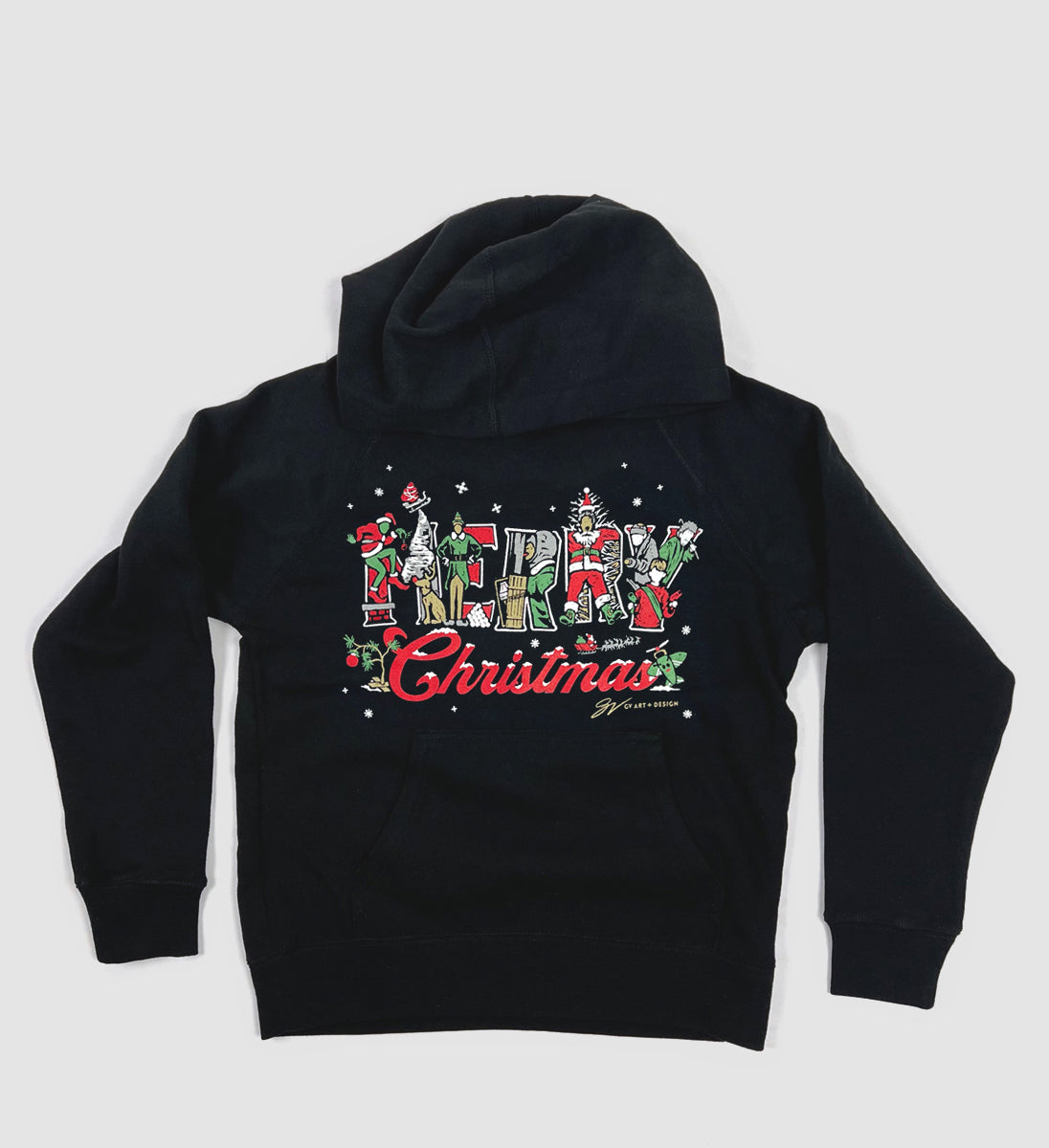 Kids Merry Christmas Classics Hooded Sweatshirt