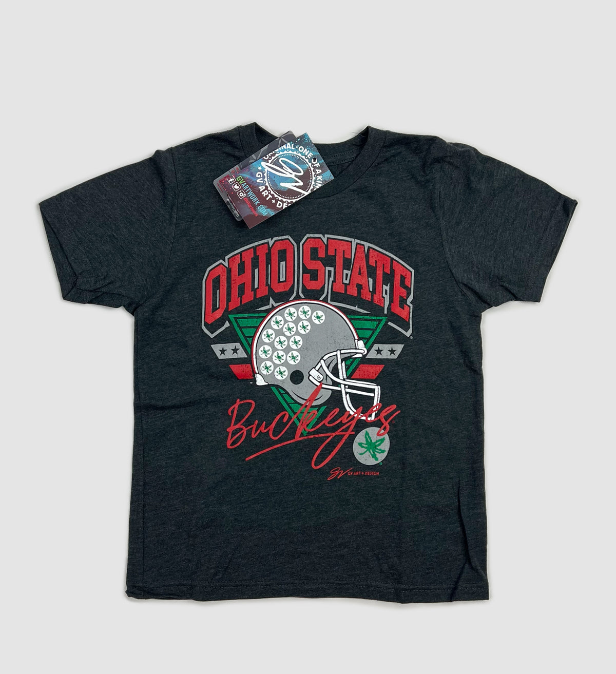 Kids Ohio State Buckeyes Retro Helmet T shirt