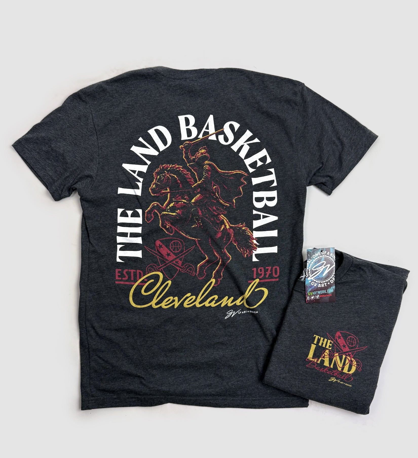 The Land Basketball Bold Back T Shirt