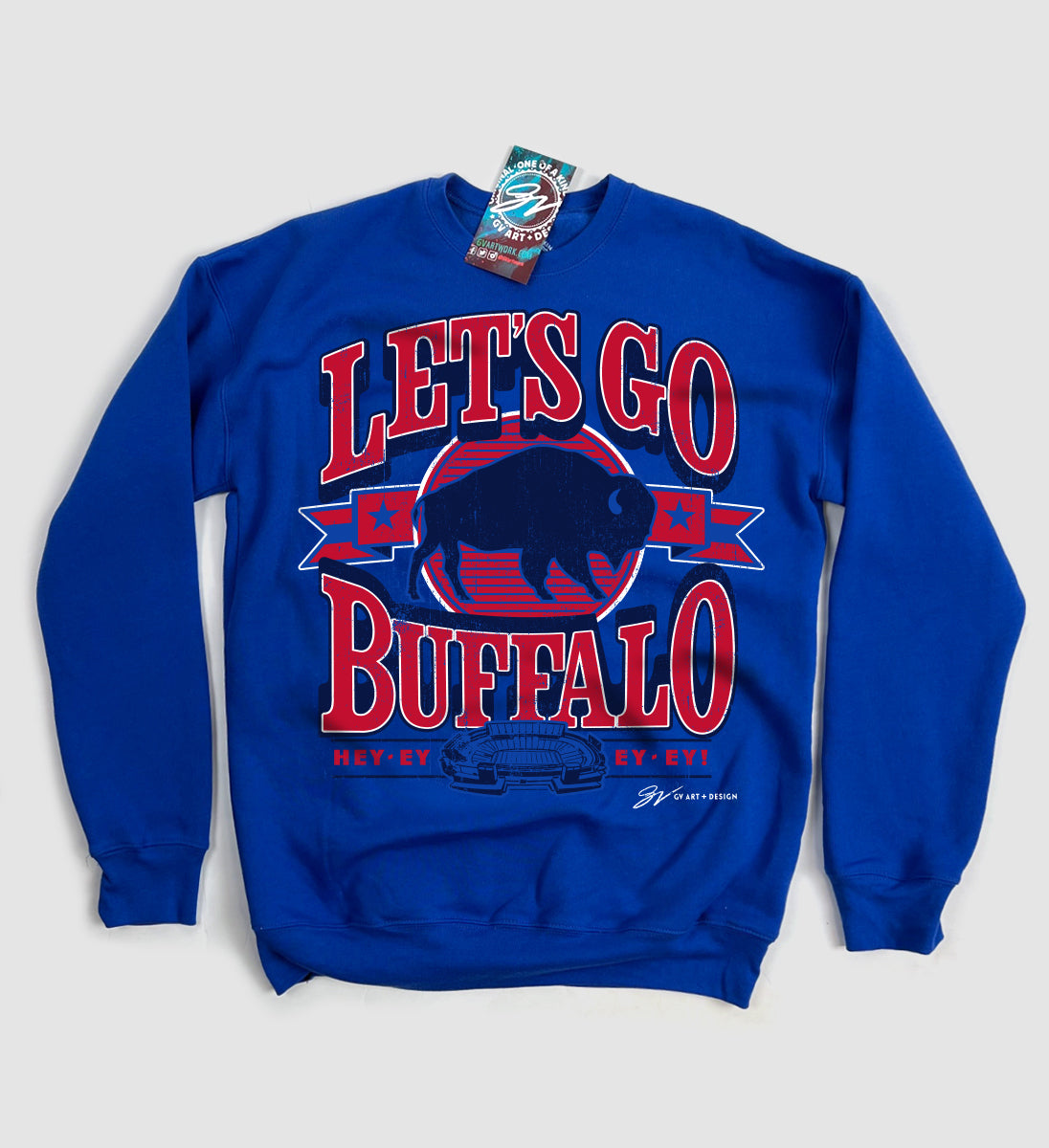 Let's Go Buffalo Vintage Crew Sweatshirt