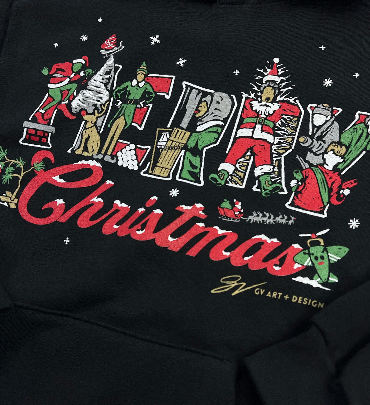 Merry Christmas Classics Hooded Sweatshirt