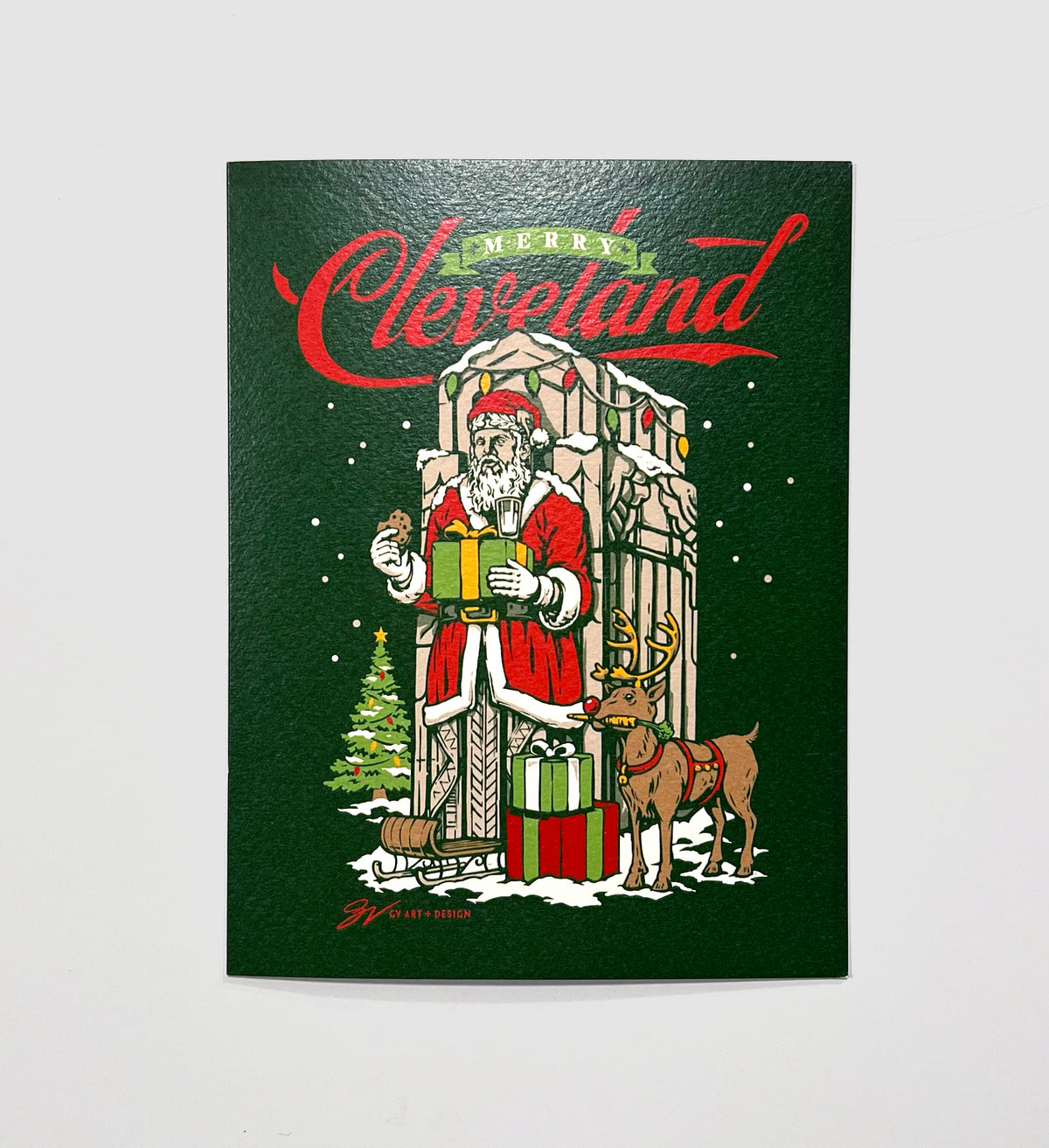 Santa Guardian Greeting Card