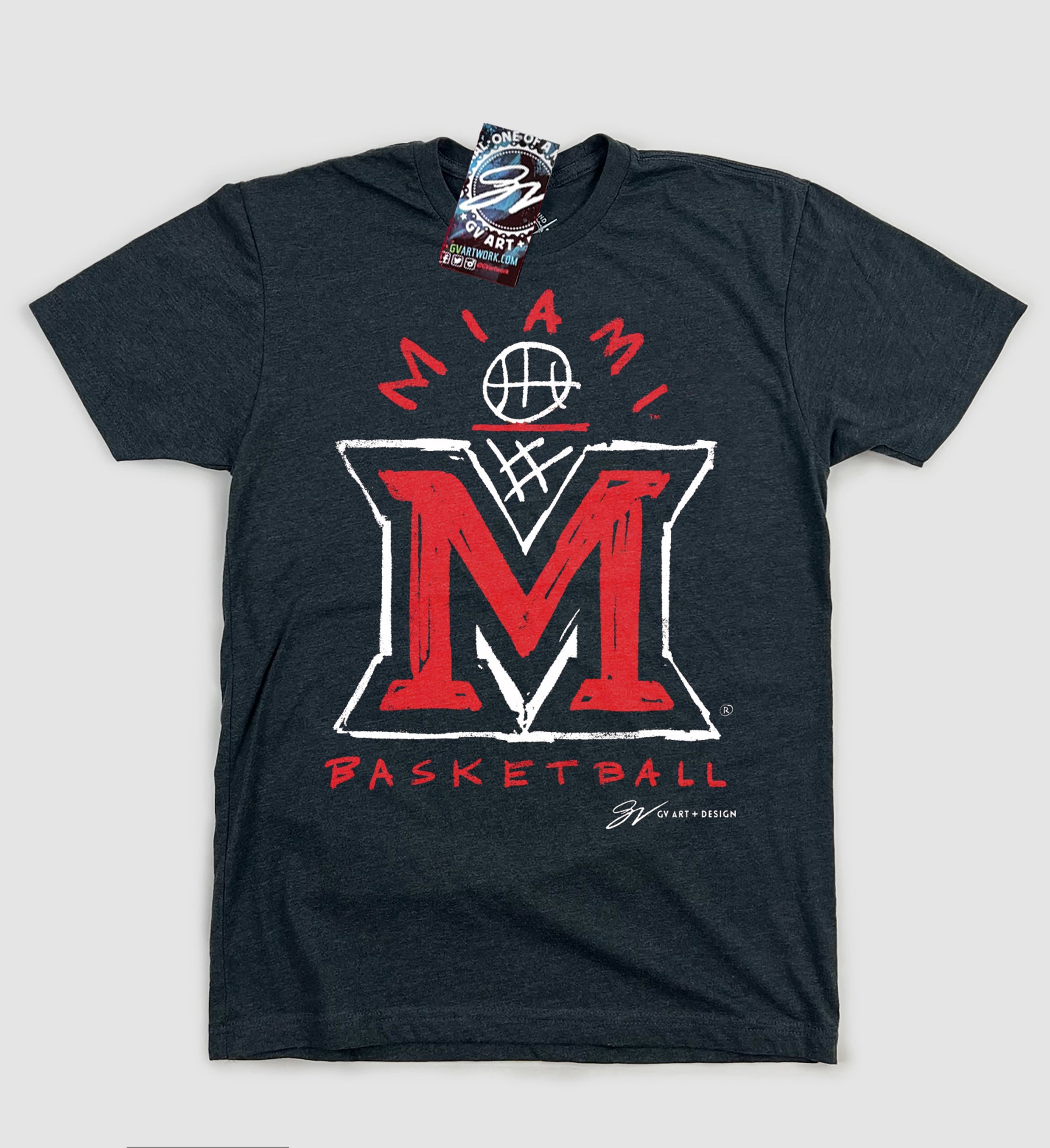 Miami Basketball Net T Shirt