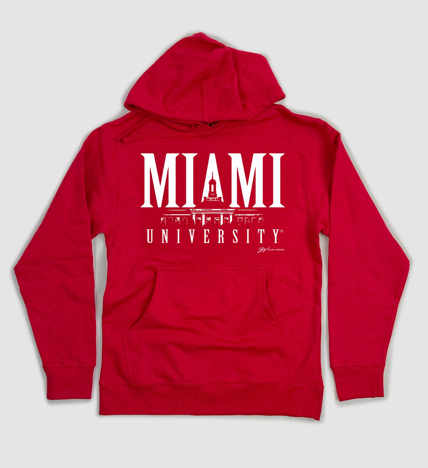 Miami University Bell Tower Hooded Sweatshirt