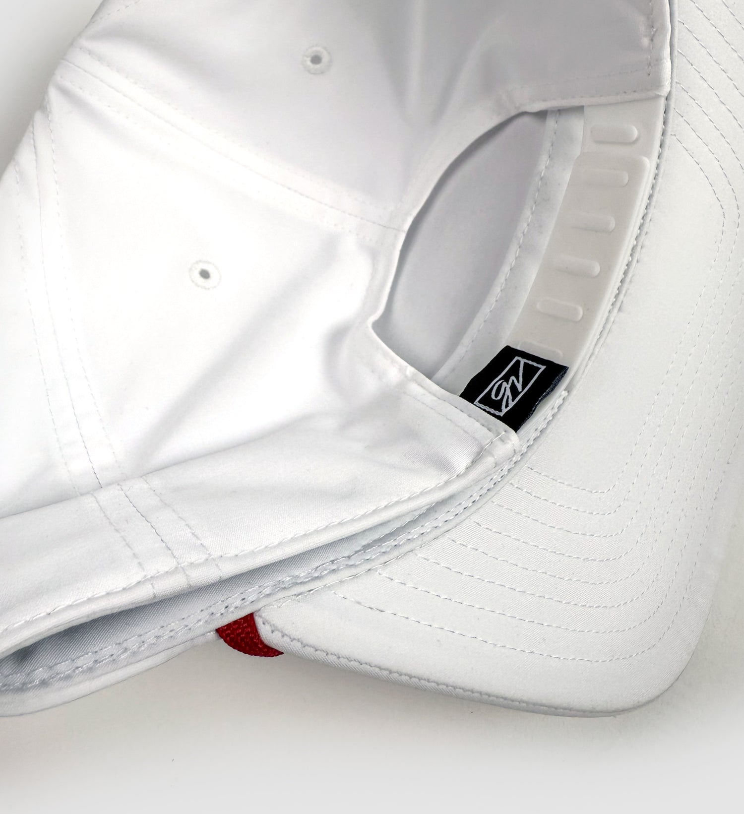 Scarlet & Grey Patch White Rope Hat