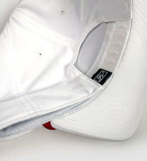 Scarlet & Grey Patch White Rope Hat