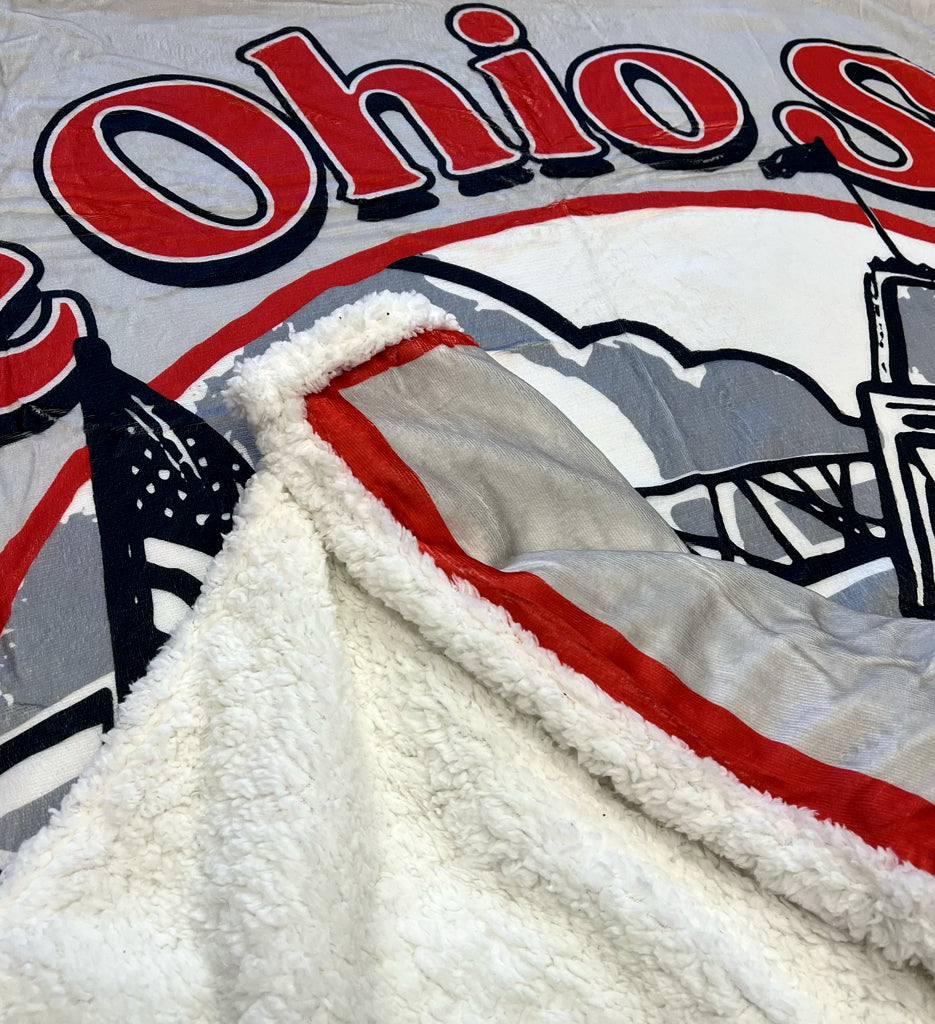 The Ohio State University Artwork Blanket