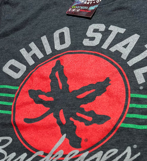 OSU Buckeye Leaf Script T Shirt