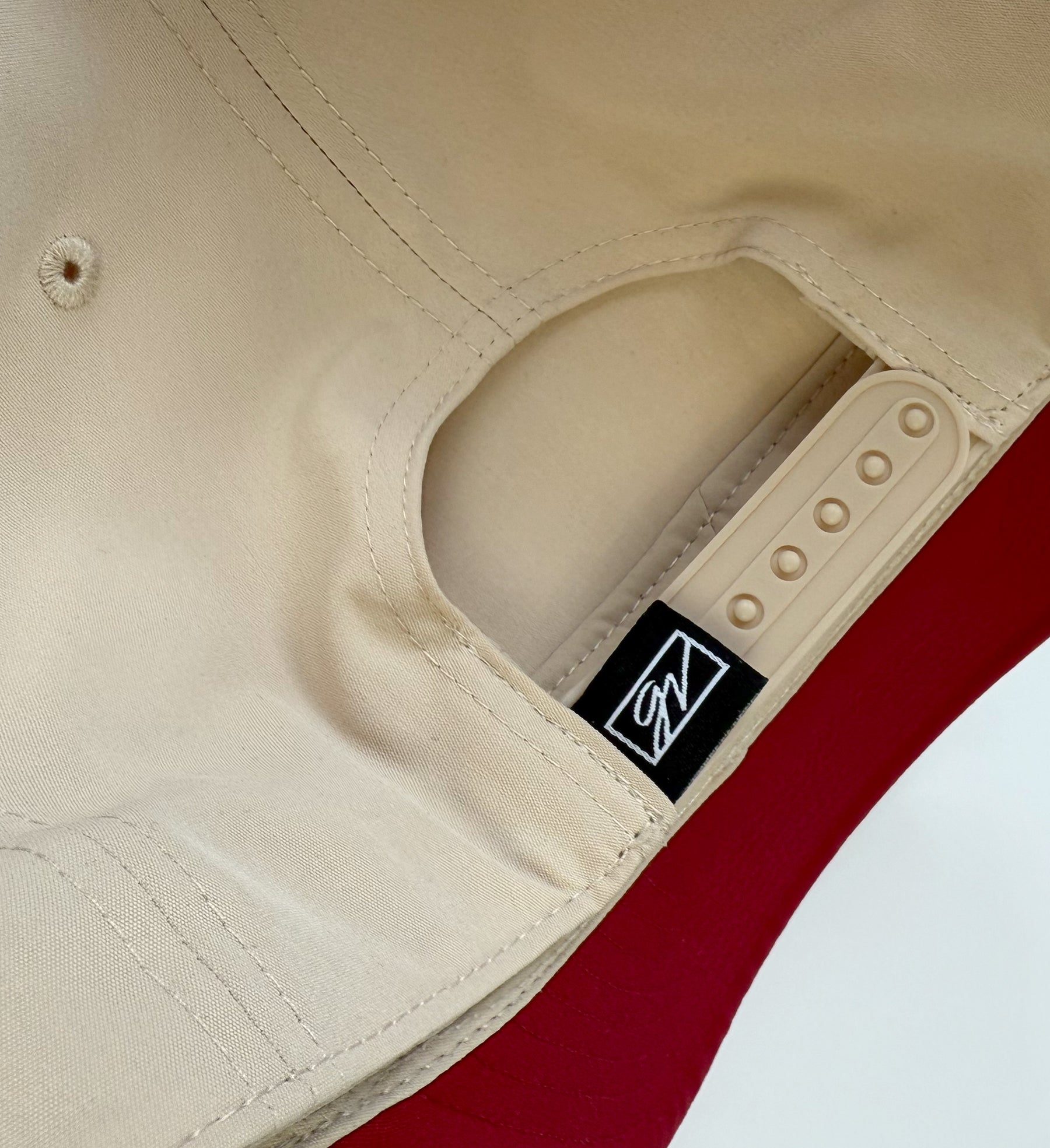 Vintage OSU Brutus Cream/Red Snapback