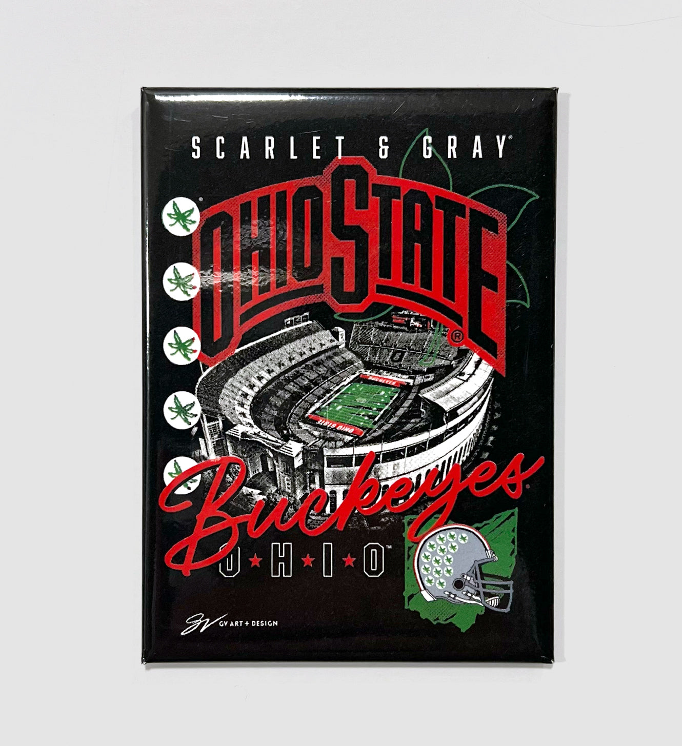 Ohio State Stadium Collage Magnet