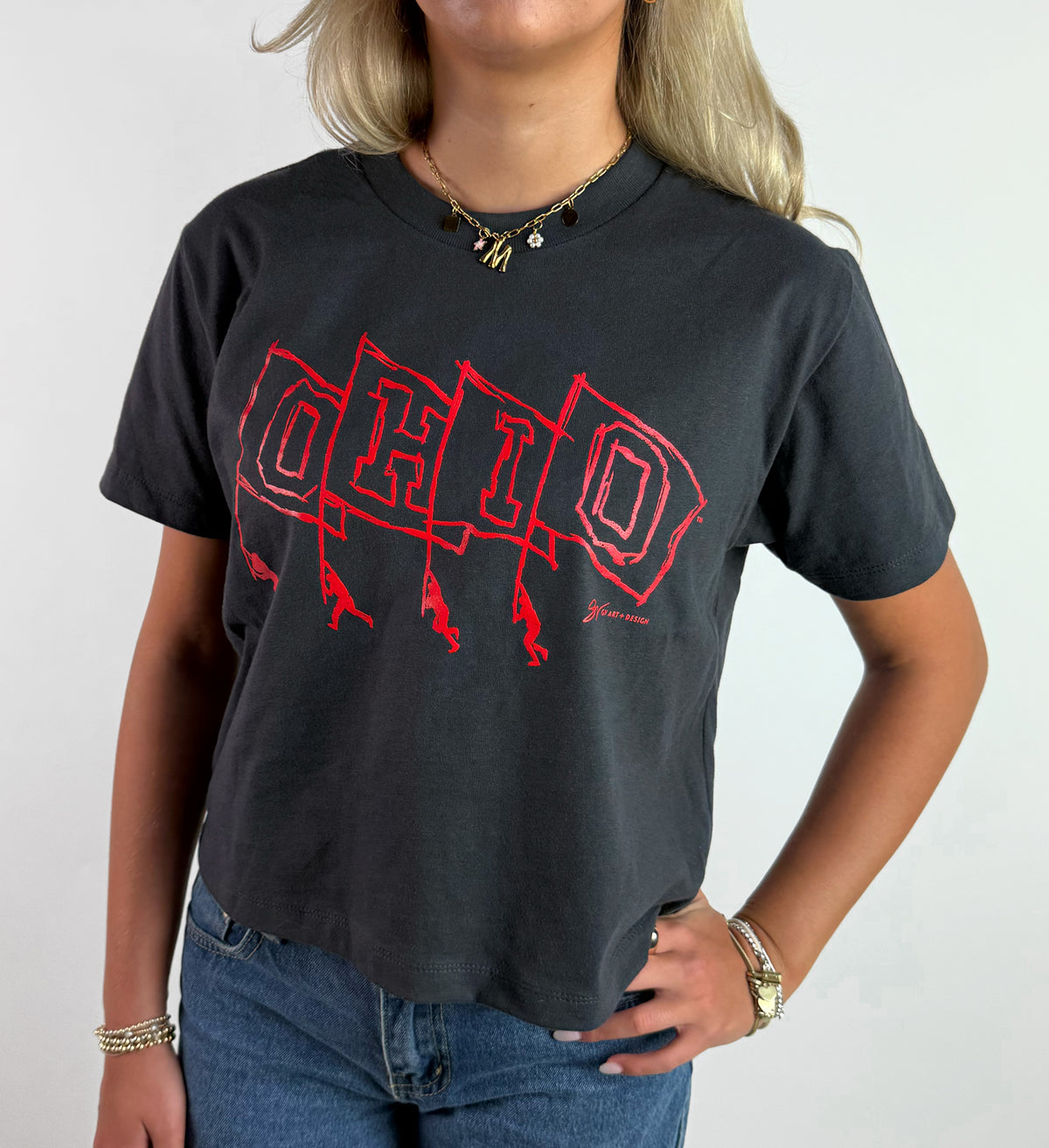 Women's Ohio State Flags T Shirt