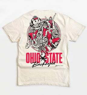 OSU GameDay Circle Collage Tee