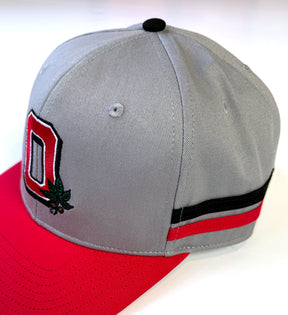 Heritage O Stripes Grey Snapback