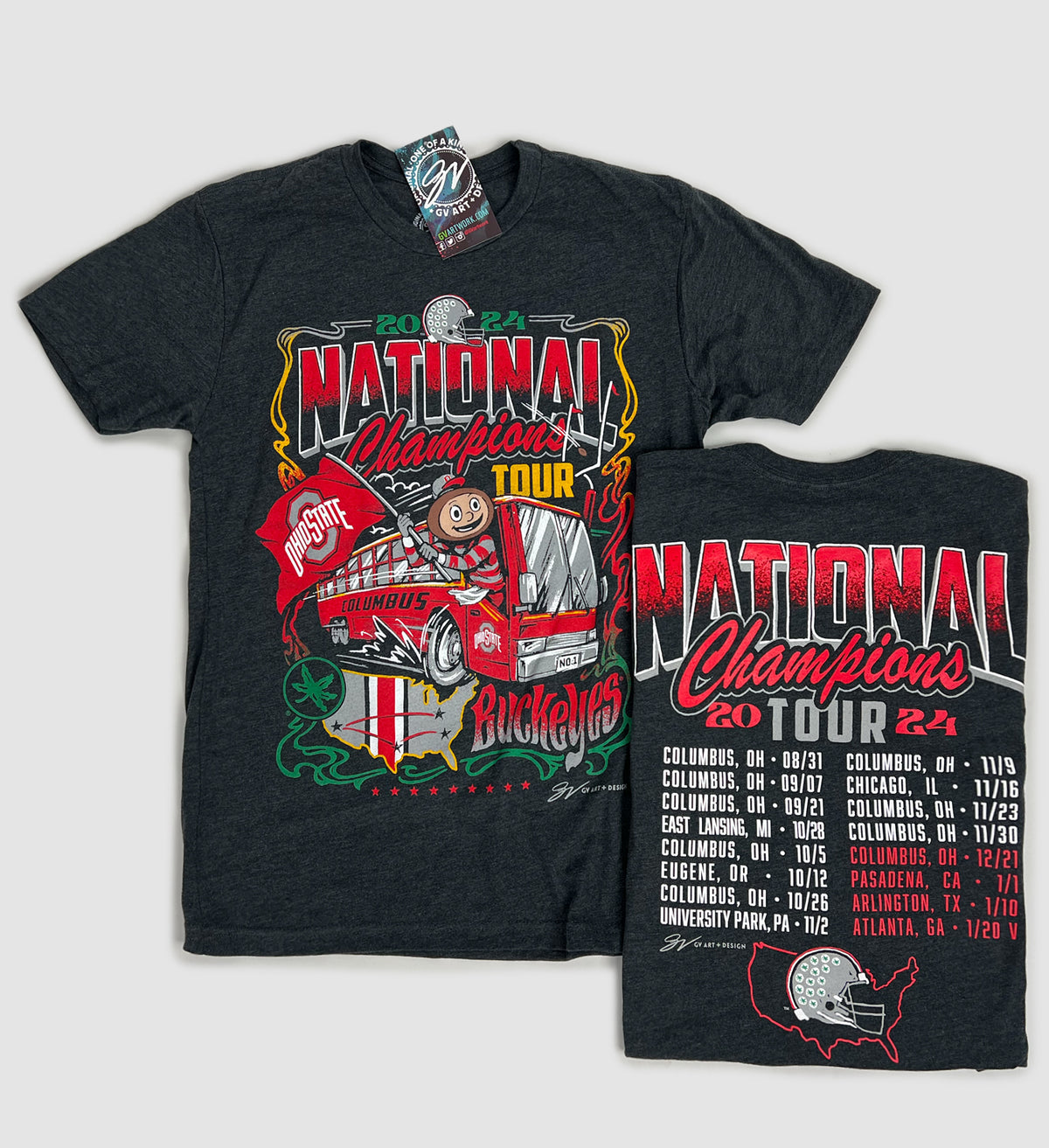 Ohio State National Champs Tour T Shirt