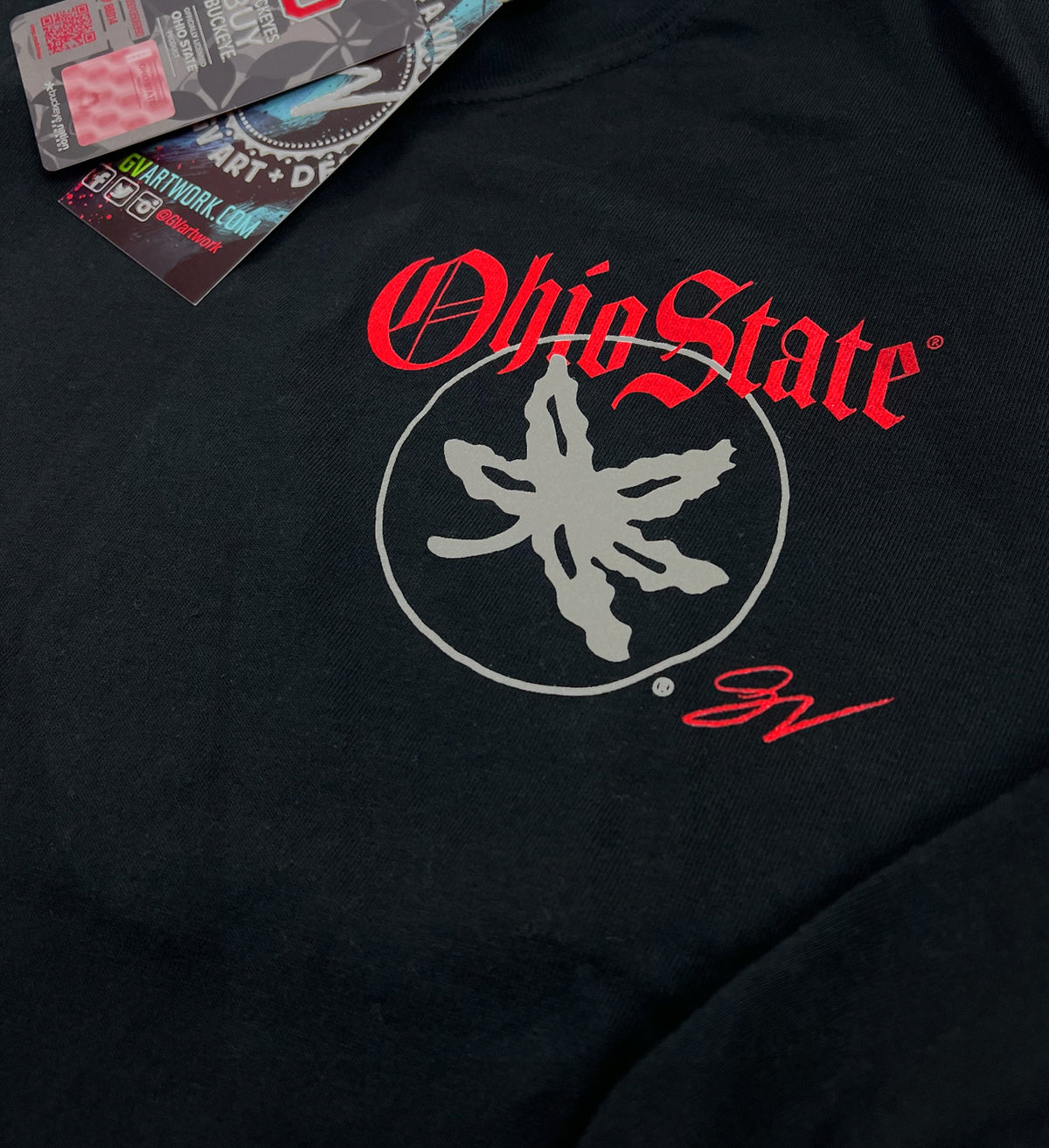 Ohio State Old English Leaf Long Sleeve