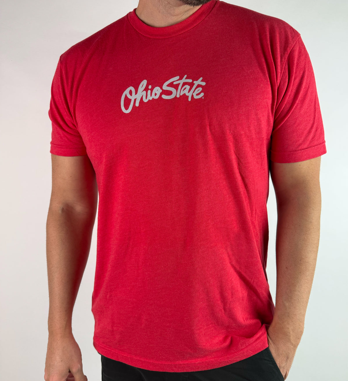 Ohio Big Script Red T Shirt