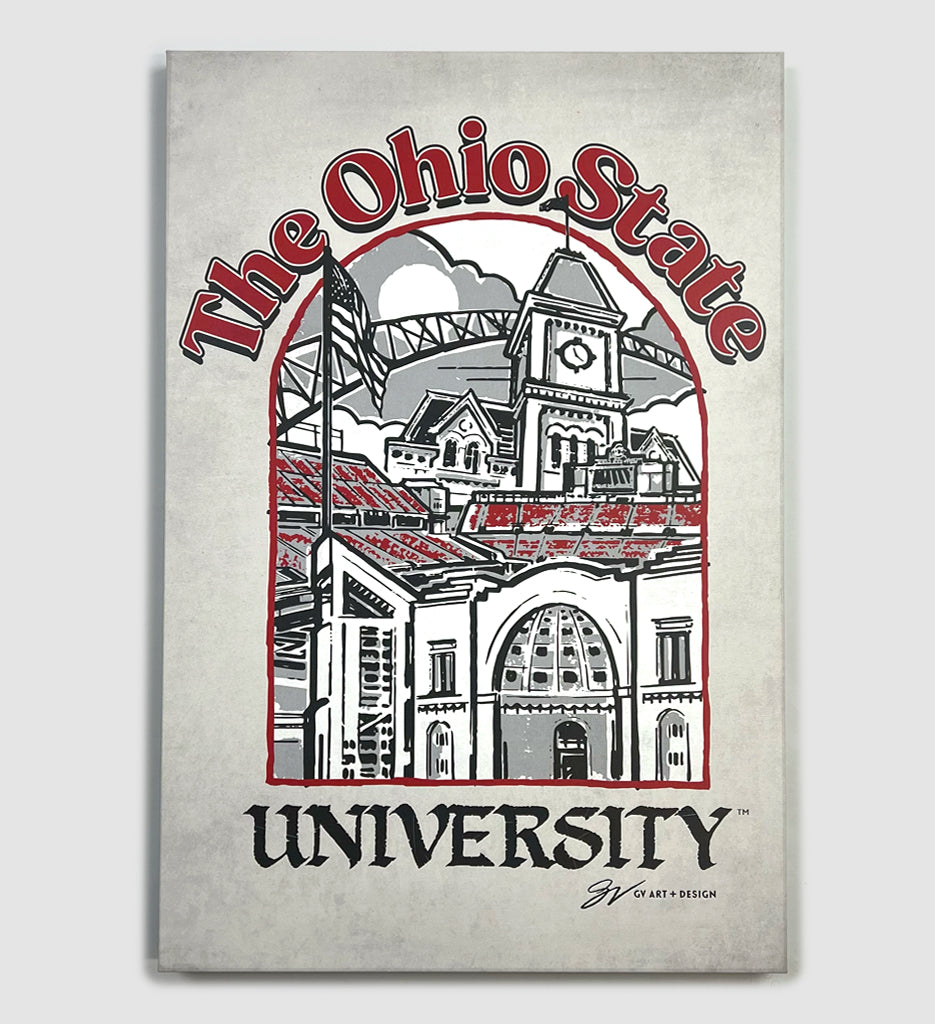 The Ohio State University Canvas Artwork