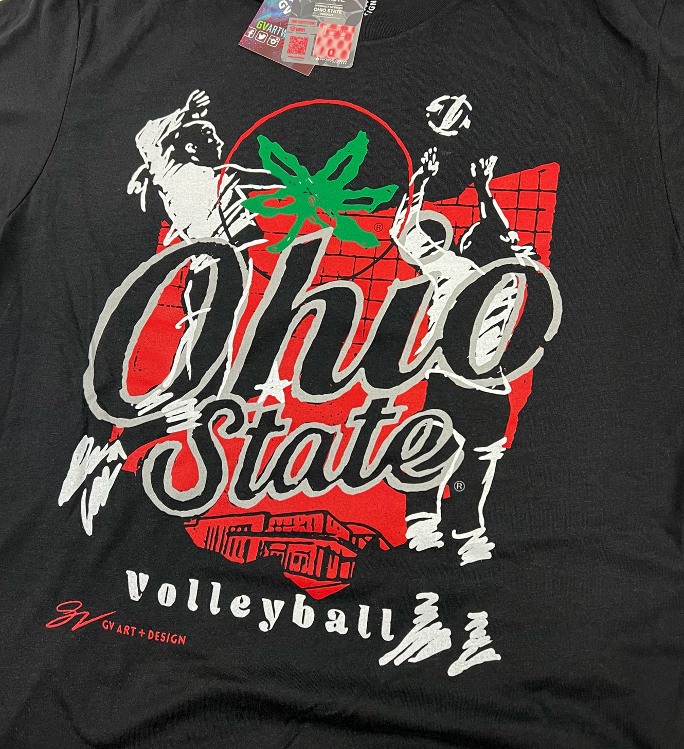 Ohio State Womens Volleyball Sketch T shirt