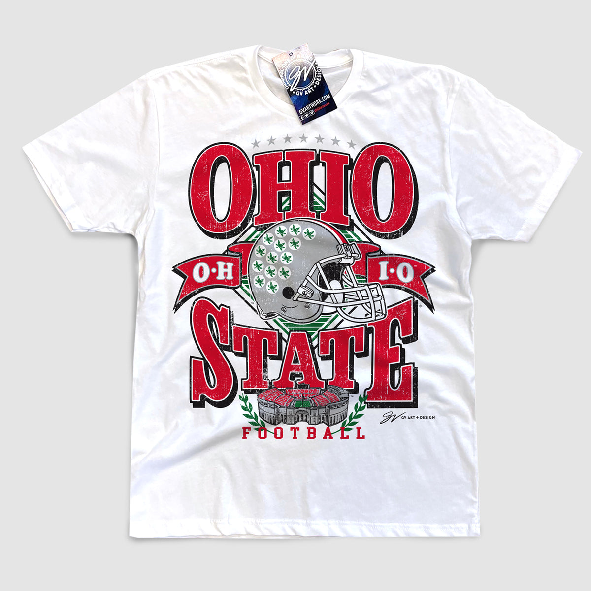 Ohio State White Retro T Shirt