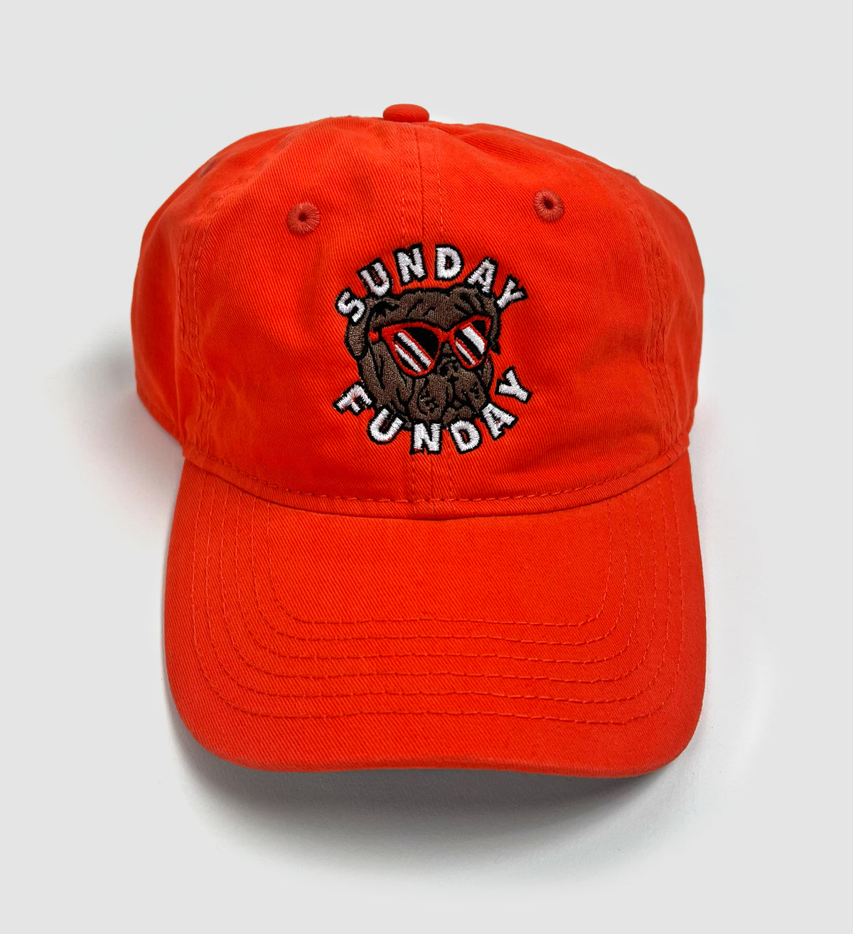 Sunday Funday Orange Unstructured Hat