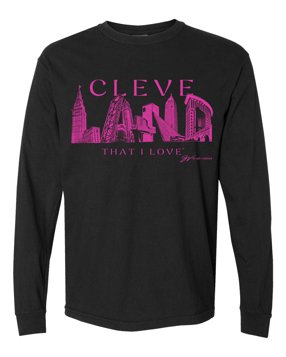 Special Edition Pink Cleveland LANDmarks Long Sleeve
