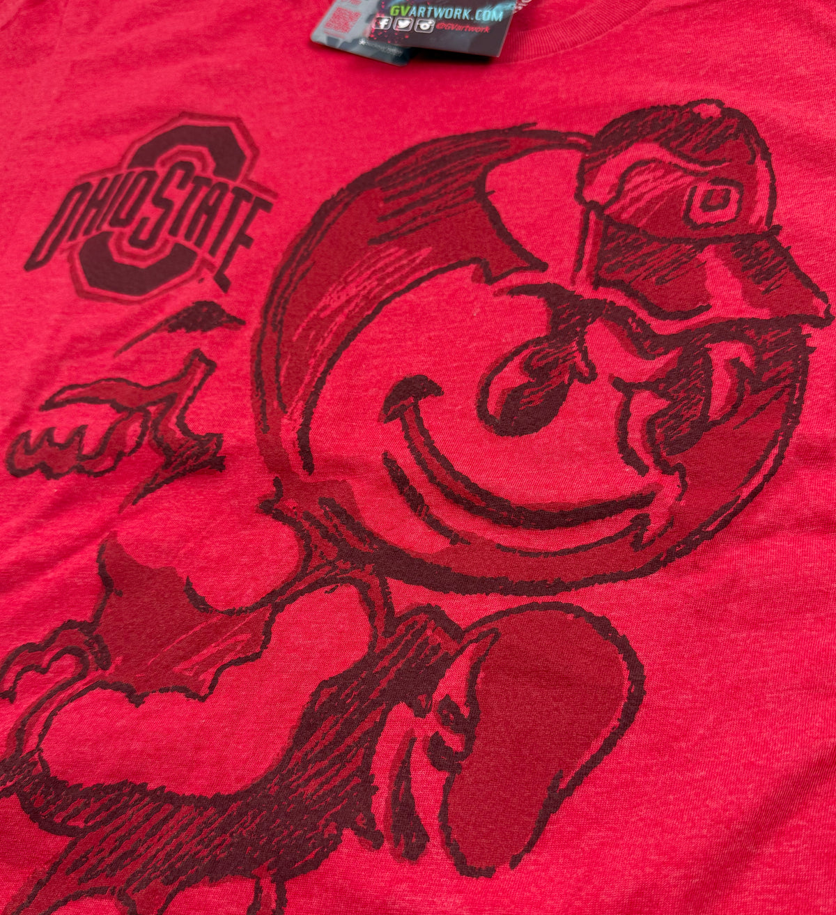 Red Brutus Art Sketch T Shirt