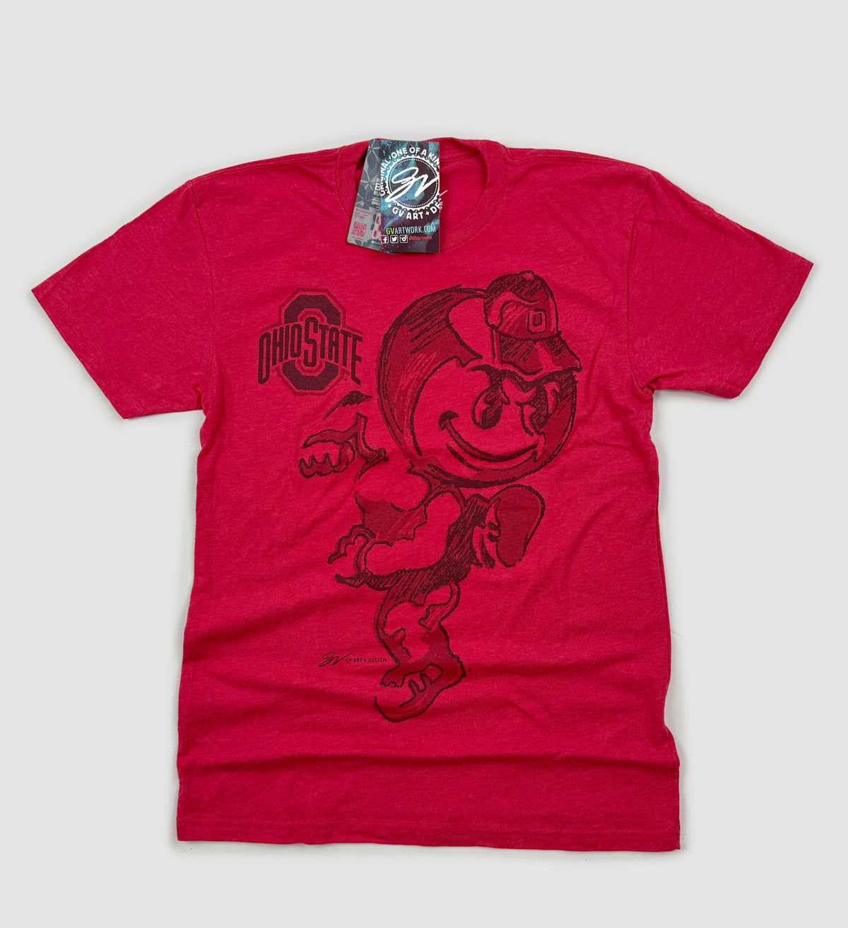 Red Brutus Art Sketch T Shirt